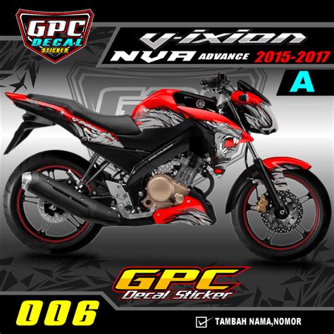 Decal Sticker Variasi Fullbody New Vixion Nva Advance