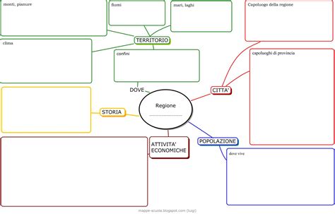 Mappa Concettuale Regione Mappa Concettuale Per Geografia Scuola Media