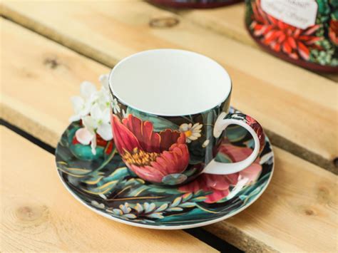 Hanipol Cup With Saucer Floral Story Carmani