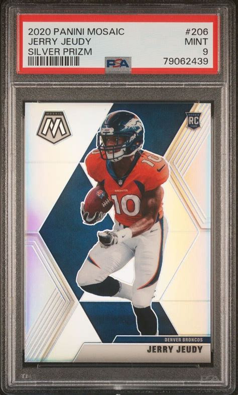 Mosaic Jerry Jeudy Silver Prizm Rc Psa Mint Broncos Ebay