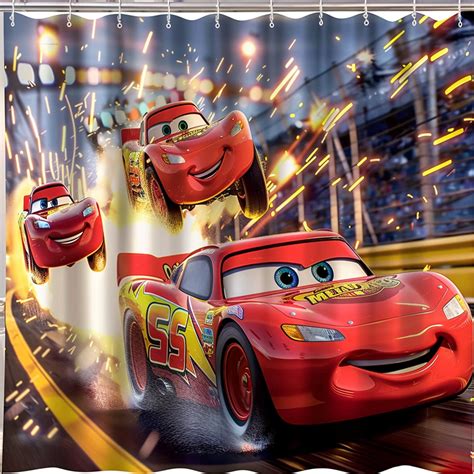 Rev Up Your Bathroom With Lightning McQueen Transform Your Shower Into