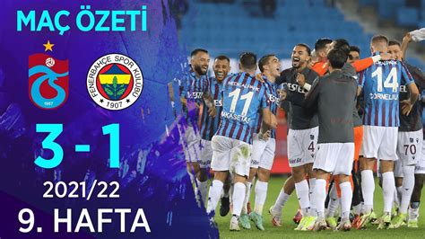 Trabzonspor Fenerbah E Ma Zet Hafta Youtube