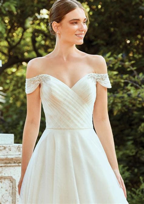 Style Off The Shoulder Sparkle Tulle Ball Gown With Pleated