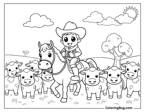 Best 13 30 Cowboy Coloring Pages (Free Printable PDFs) – Artofit