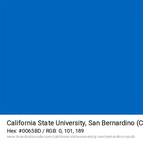 California State University, San Bernardino (CSUSB) Brand Color Codes » BrandColorCode.com