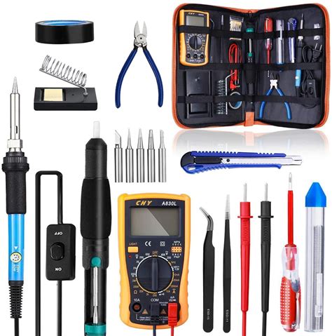 Soldering Iron Kit 60w 220v 110v Welding Tool Adjustable Temperature