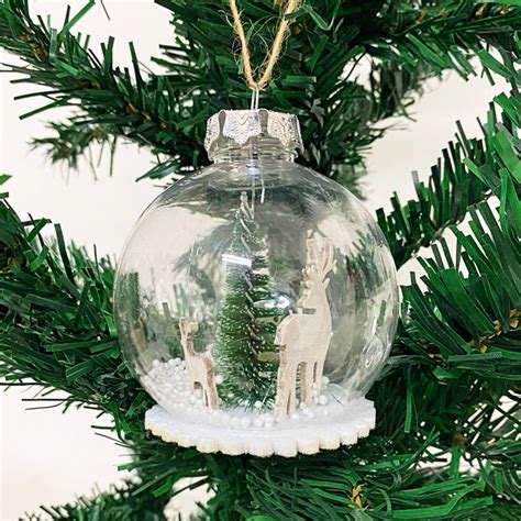 Bola De Natal Transparente Enfeites 8 Cm Shopee Brasil