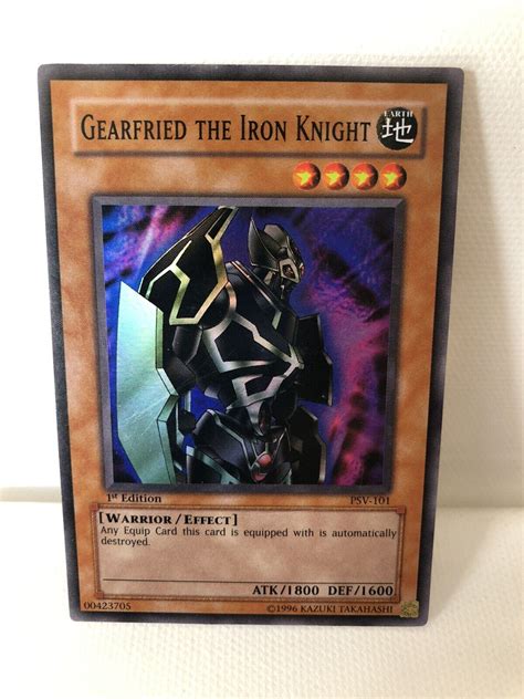 YUGIOH Gearfried The Iron Knight PSV 101 1st Edition MINT EBay