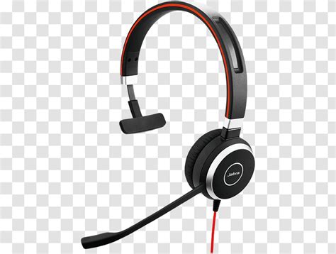 Jabra Evolve 40 65 Stereo MS Mono Headset Ms Transparent PNG