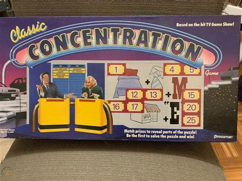 1988 Classic Concentration Board Game - Complete, GREAT Condition ...