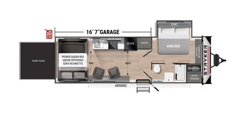 Stryker Toy Hauler Floor plans - Cruiser RVs