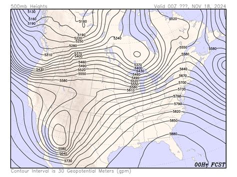 GFS Model Forecast Maps