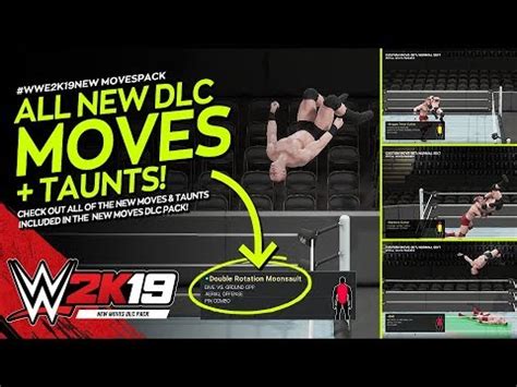 WWE 2K19 New Moves DLC All New Moves Taunts YouTube