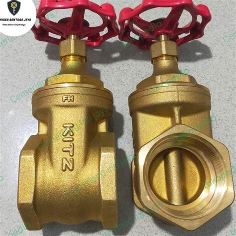 Jual Gate Valve Kitz Kuningan Inch Brass Dn Ori Asli