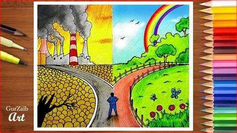 save environment save nature poster chart drawing  competition