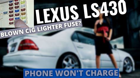 How To Replace The Cigarette Lighter Fuse On A Lexus Ls430 Quickly And Easy Power Outlet Youtube