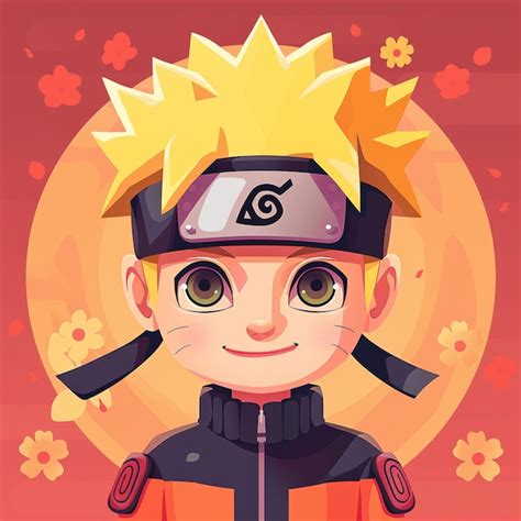 Naruto illustration icon cartoon graphic | Premium AI-generated image