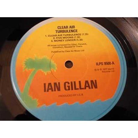 Ian Gillan Clear Air Turbulence LP Vinyl Record For Sale