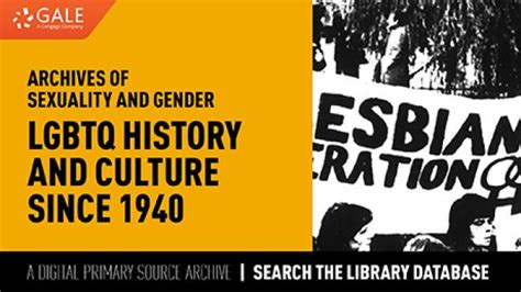 Archives Of Sexuality And Gender Lgbtq History And Culture Since 1940 Roger Williams University