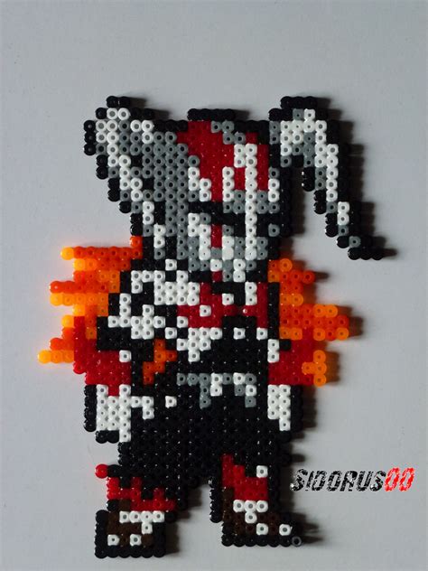 Bleach 06 Ichigo Hollow Perler Beads Hama By Sidorus00 H 20 Cm L 15