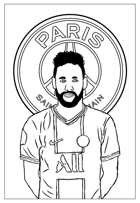 Desenhos De Neymar Para Colorir E Pintar Tudo Para Colorir