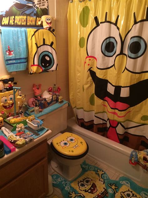 Spongebob Bathroom 1 Spongebob Spongebob House Spongebob Birthday Party