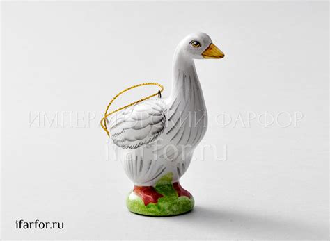 Елочная игрушка Гусь серый | Императорский фарфор. Официальный магазин ...