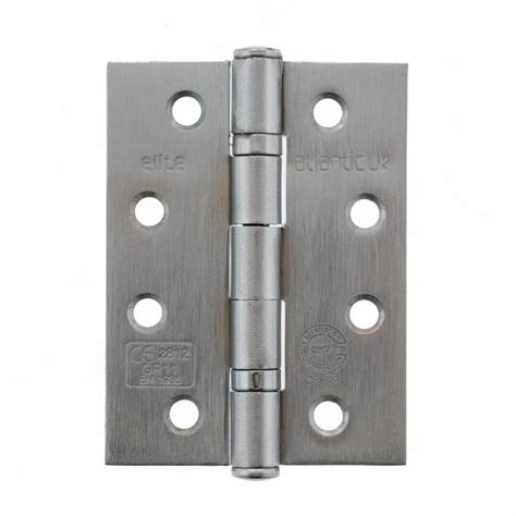 Atlantic Uk Hardware Atlantic Ball Bearing Hinges Grade 11 Fire Rated 4x3x25mm Satin