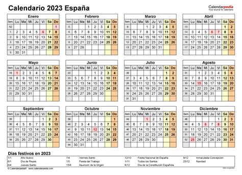 Calendario Con Los Dias Festivos Calendario Gratis