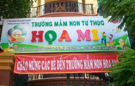 Thiết kế thi công biển quảng cáo trường mầm non giá rẻ