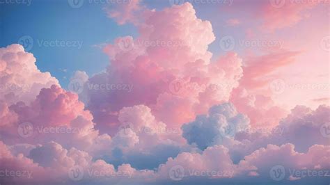 blue pink clouds sunset magnificent ai generated 27117206 Stock Photo ...