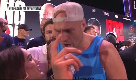 Tyson Fury storms off and ends interview early after X-rated threat to ...