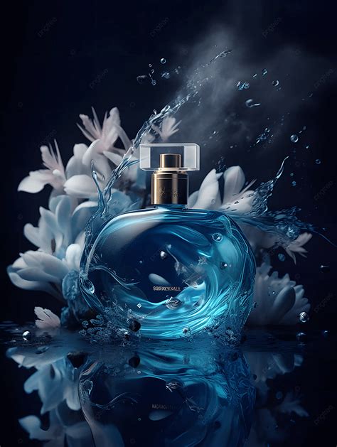 Floral Perfume Bottle Fantasy Photography Advertising Background