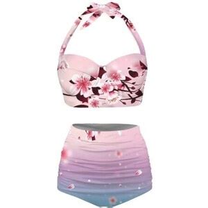 Jeiento Bikini A Vita Alta Con Controllo Della Pancia Alla Moda Per Costumi Da Bagno Vintage Da