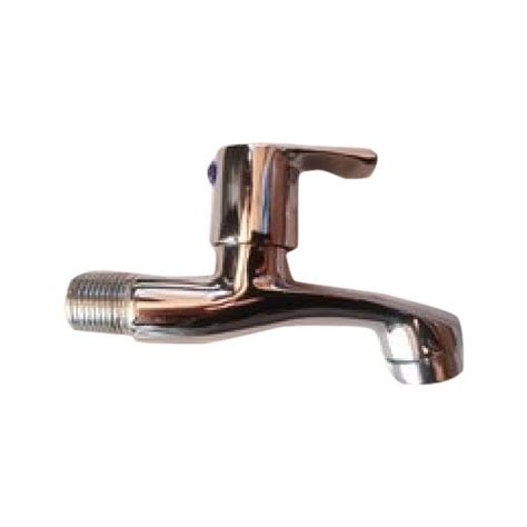 Silver Chrome Polished Long Body Brass Bib Tap At Rs Piece In Surat