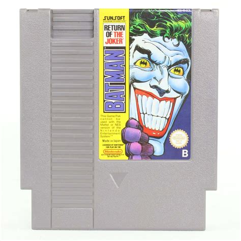 Batman Return Of The Joker Nintendo NES PAL B SCN