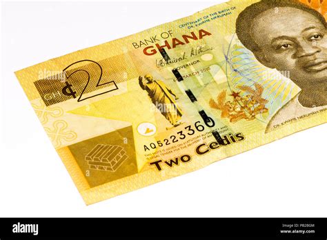 2 Ghana Cedi Bank Note Ghana Cedi Is The National Currency Of Ghana