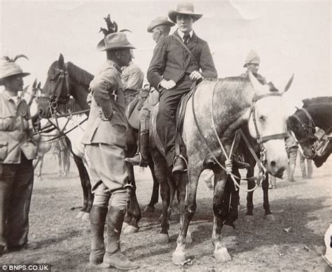 Photo of Winston Churchill on horseback after daring Boer War prison ...