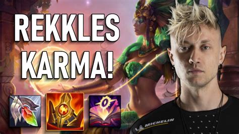 Rekkles Grinding Support Fnc Rekkles Karma Support Vs Nami Euw