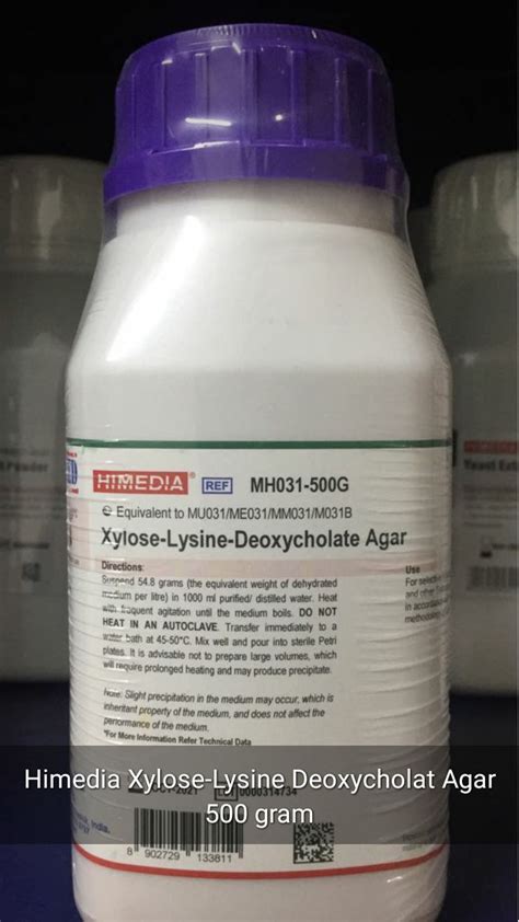 Xylose Lysine Deoxycholate Agar Himedia 500g Exporterxylose Lysine