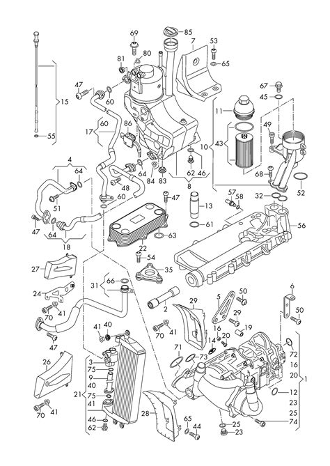 Audi R8 2007 2012 Oil Pump Oil Filter Bracket Oil Filter Oil