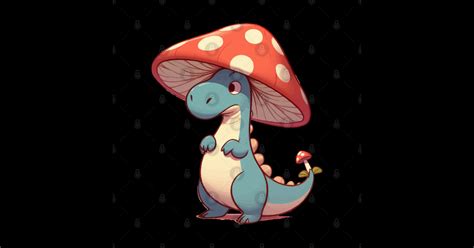 Kawaii Simple Mushroom Hat Dinosaur Tyrannosaurus Mushroom Dinosaur