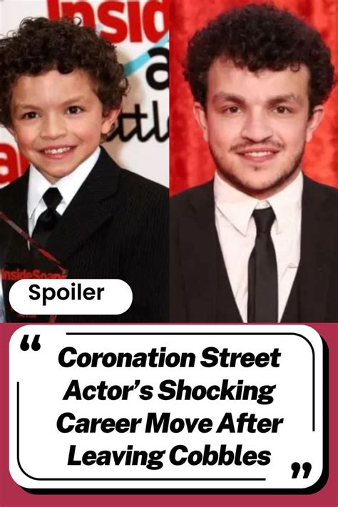 Coronation Street Actors Shocking Career Move After Leaving Cobbles In