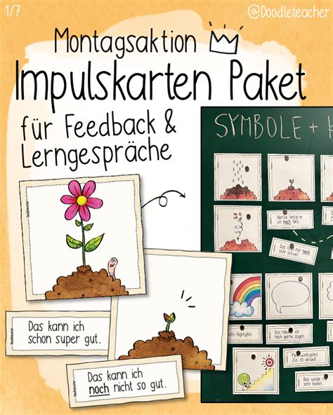 Impulskarten für Feedback und Lerngespräche Montagsaktion