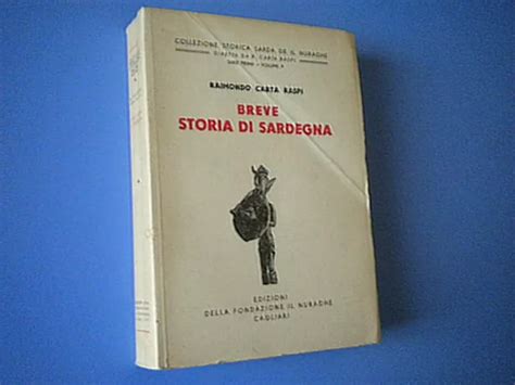 Carta Raspi Breve Storia Di Sardegna Edizioni Fondazione Il Nuraghe