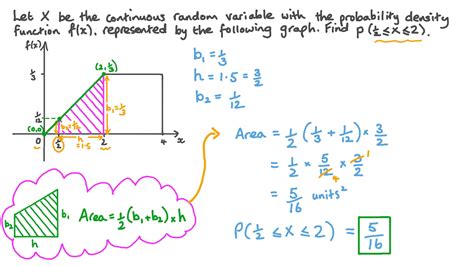 Question Video Finding A Probability For A Continuous Random Variable