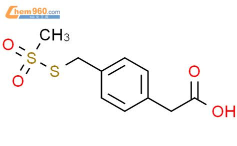 626234 50 2 Benzeneacetic acid 4 methylsulfonyl thio methyl 化学式结构