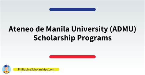 List of Ateneo de Manila University Scholarship Programs | Philippine ...