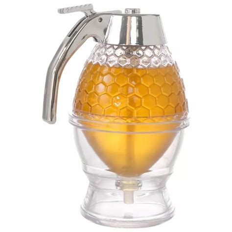 Juice Syrup Cup Bee Drip Dispenser Kettle Honey Jar Container Storage