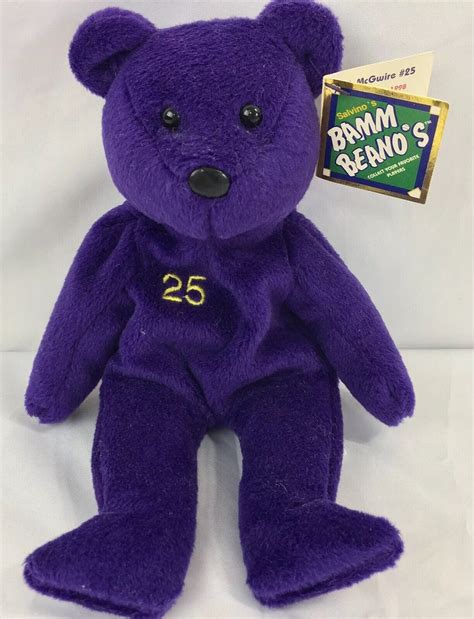 MARK MCGWIRE SALVINO S BAMM BEANO S 1998 HOMERUN KING PLUSH BEAR MTWT